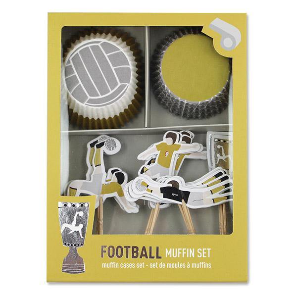 Cupcake Set - Fußball Dark Khaki ava&yves