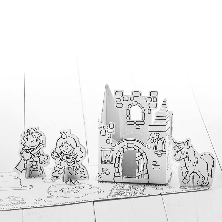 Spiel-Set "Prinzessin" aus Karton Gray Calafant