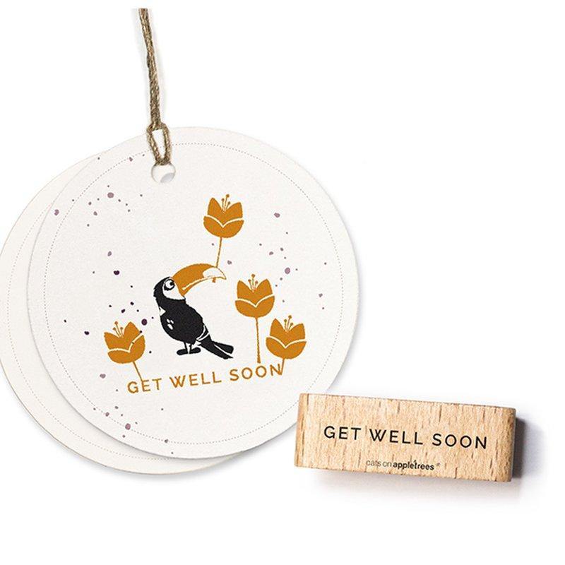 Stempel Get Well Soon Chocolate catsonappletrees