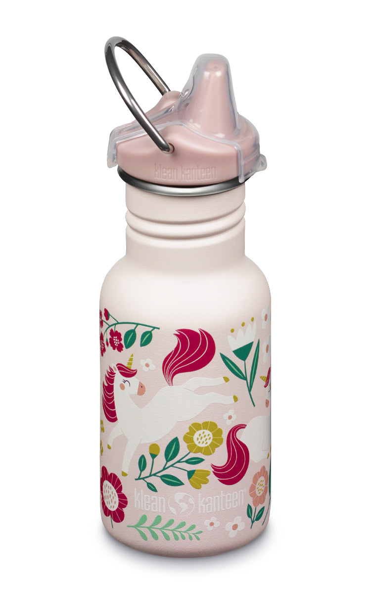 Klean Kanteen Kid Classic 355 ml Kinder-Trinkflasche (Sippy Cap) – Blässhuhn Konstanz