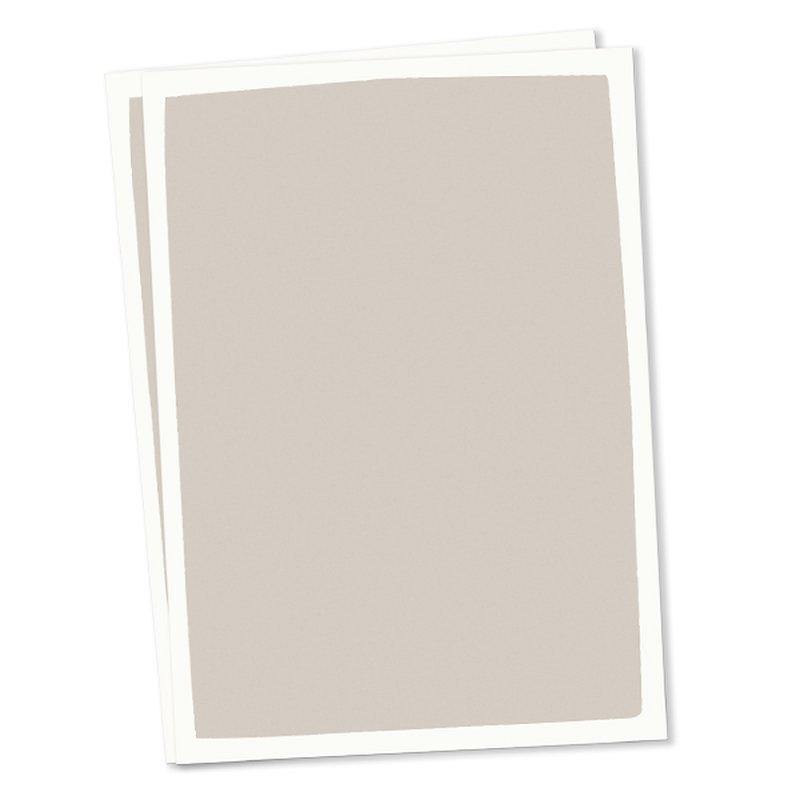 10 Blanko Karten A6 - taupe Light Gray catsonappletrees