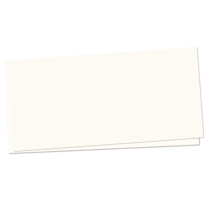 10 Blanko Karten DIN lang - cremeweiß White Smoke catsonappletrees