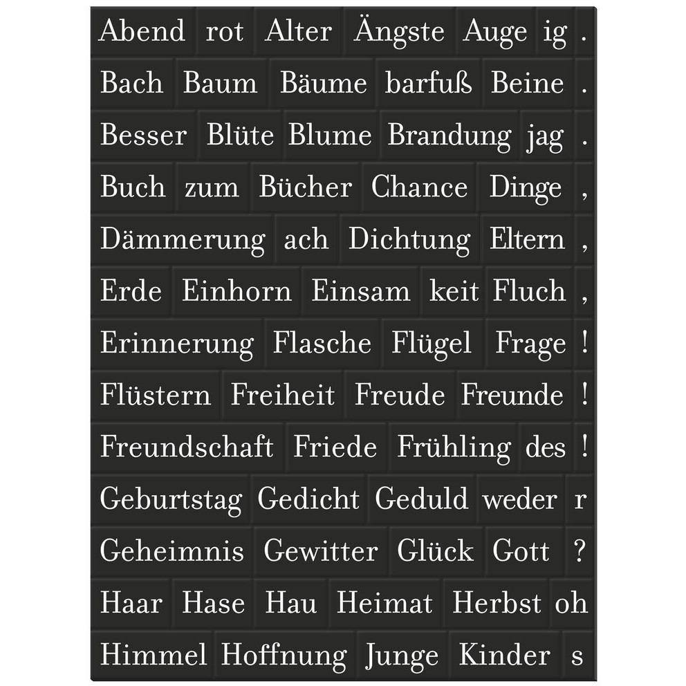 libri_x Magnetische Poesie Dark Slate Gray Moses