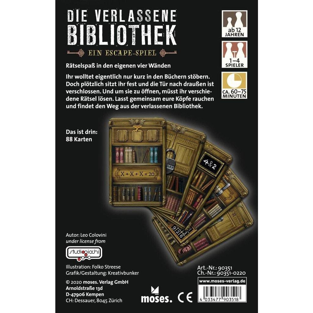 Die verlassene Bibliothek - Escape-Spiel Dark Olive Green Moses