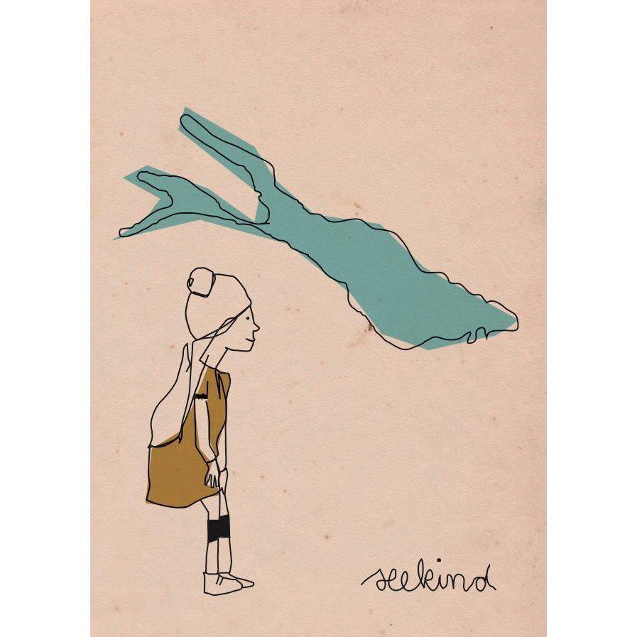 Postkarte Wheat Blässhuhn