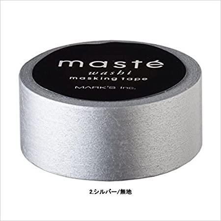 MASTÉ Washi-Tape Silver Black Masté