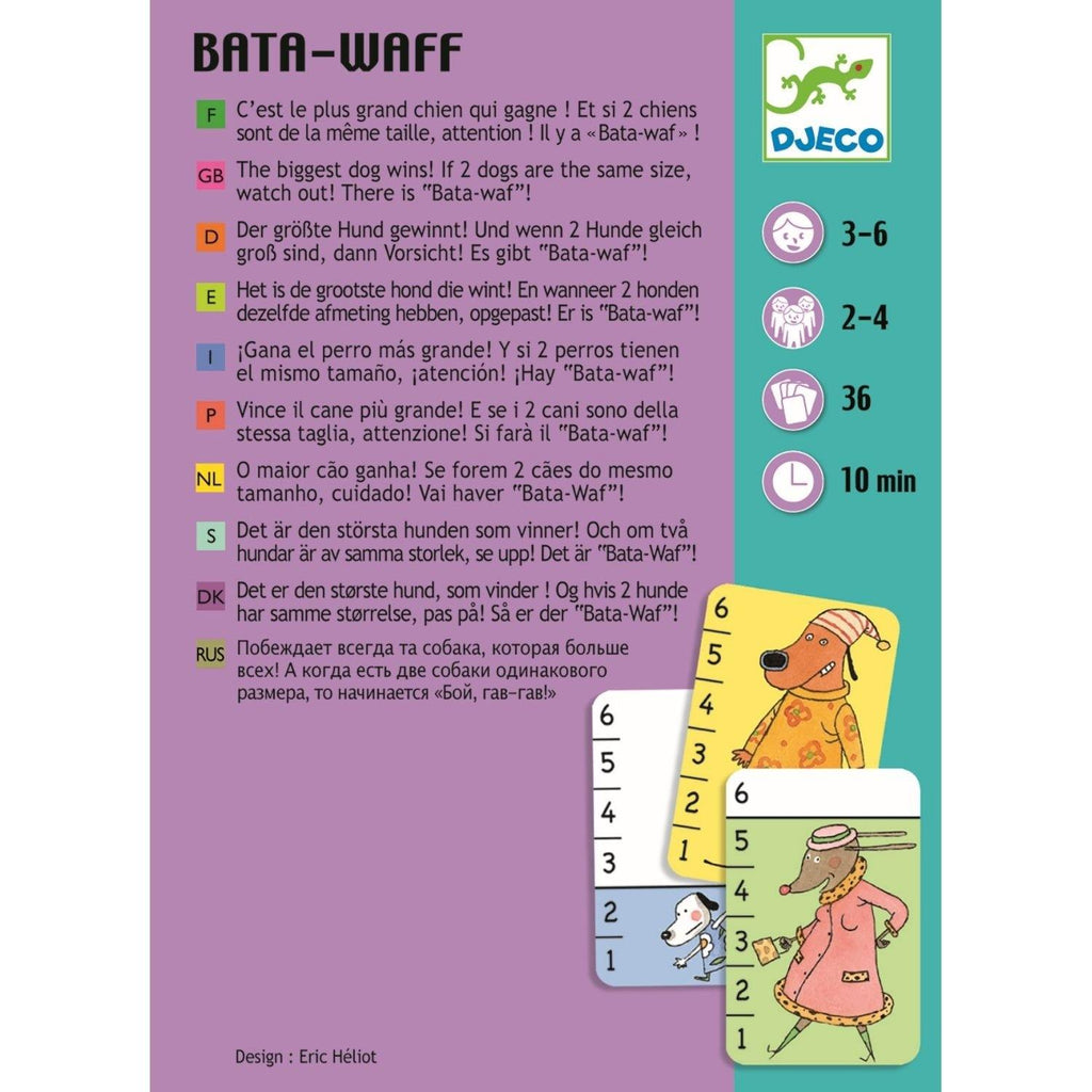 Kartenspiele: Bata-waf * von DJECO Rosy Brown Djeco