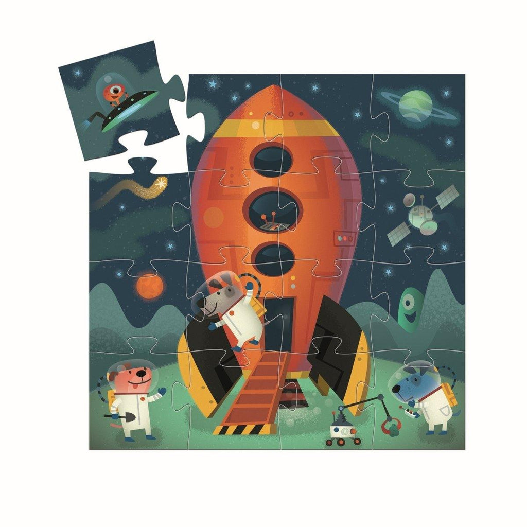 Formen Puzzle: Spaceship - 16 Stk. von DJECO Sienna Djeco