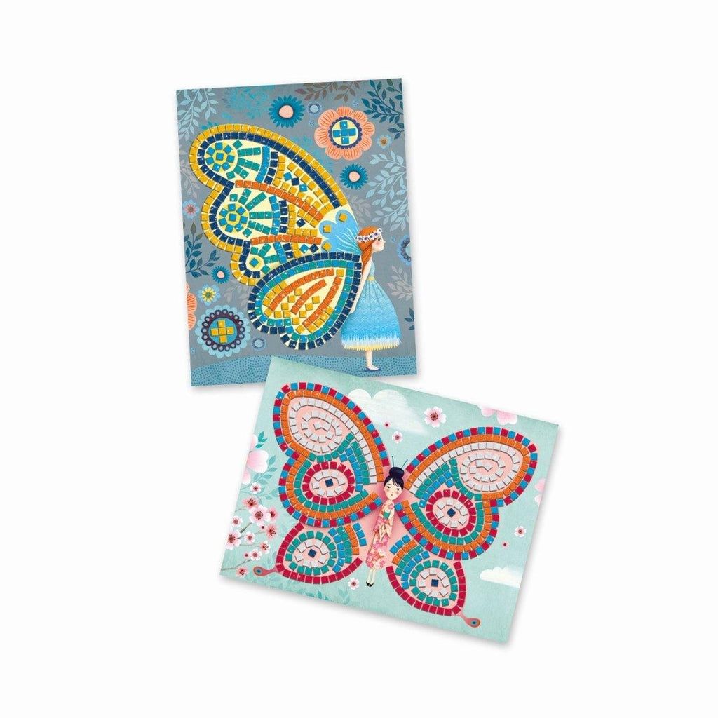 Mosaike: Glitzer Schmetterlinge von DJECO Cadet Blue Djeco
