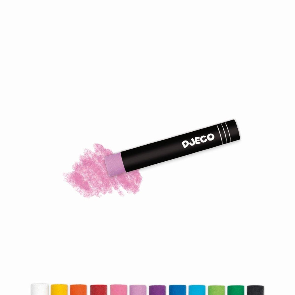 Farben: 12 Öl Pastelkreiden - Classic von DJECO Light Pink Djeco
