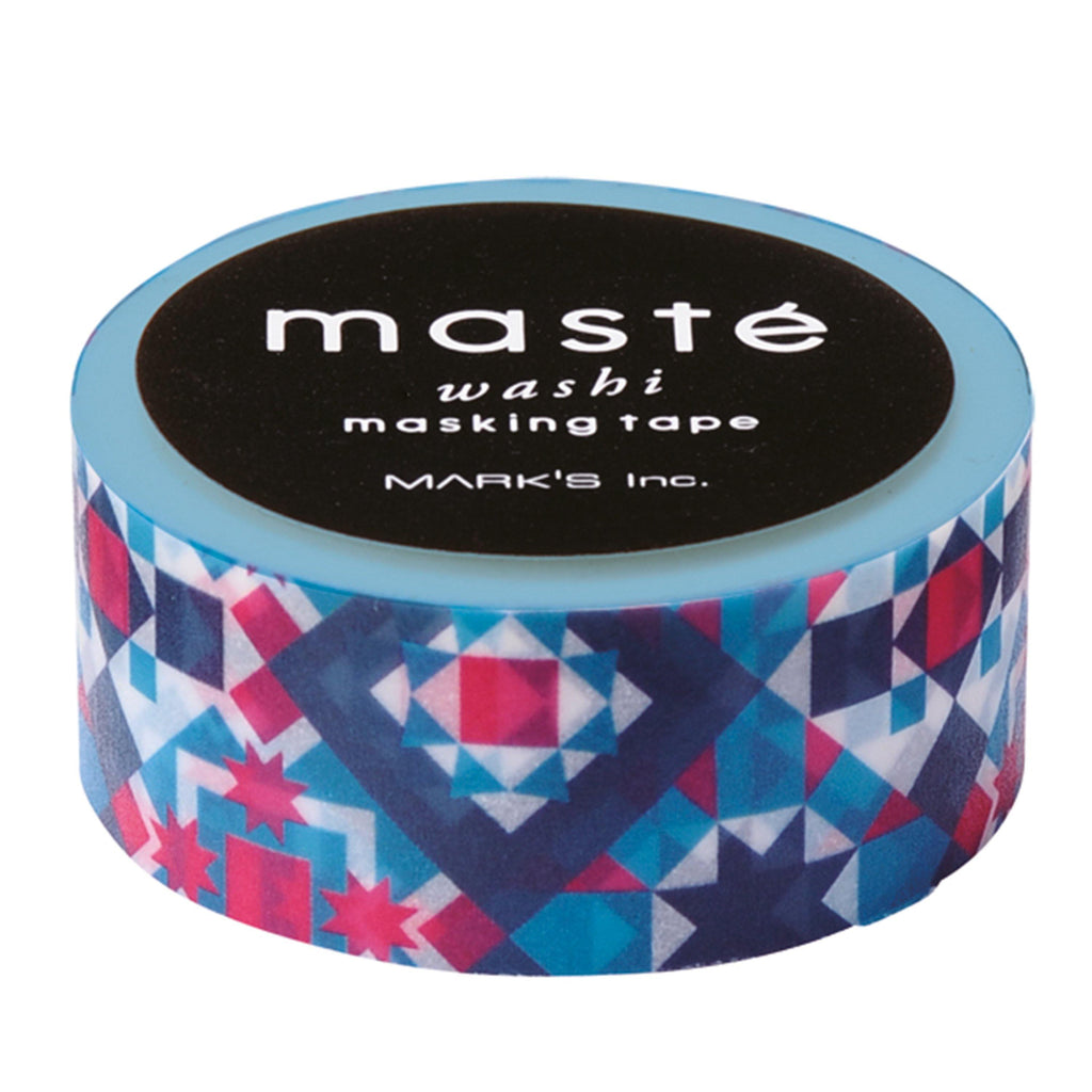 MASTÉ Washi-Tape Bohemian Tile Black Masté