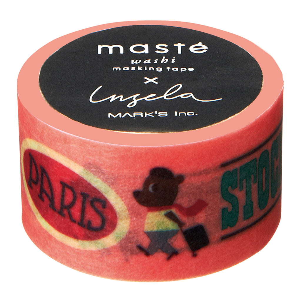 MASTÉ Washi-Tape Ingela Pink Tomato Masté