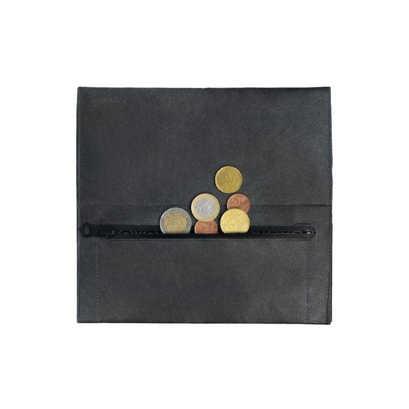 Portemonnaie XL  - Just Black Silver Dark Slate Gray Paprcuts