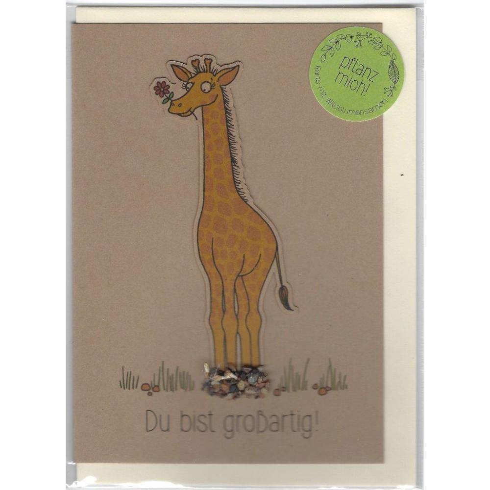 Saatsteckerkarte - Du bist großartig Sienna Die Stadtgärtner