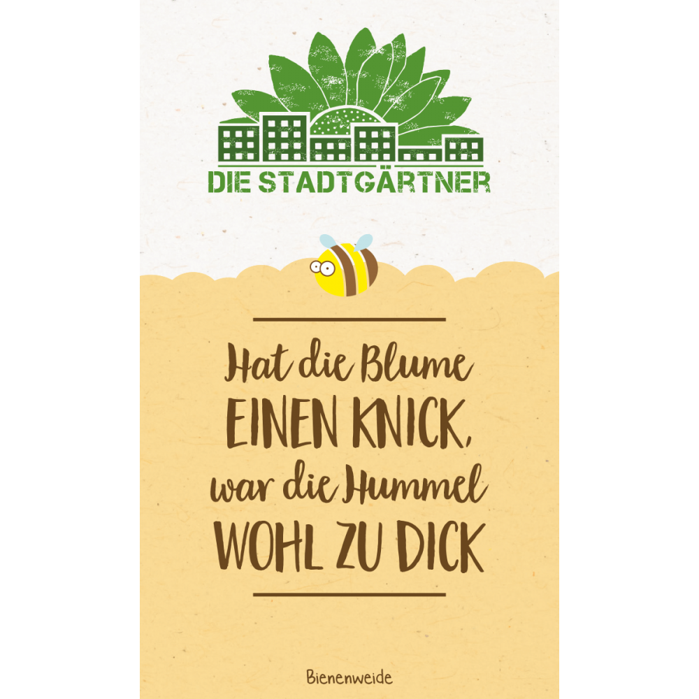 Saatgrüße - Hat die Blume einen Knick Khaki Die Stadtgärtner