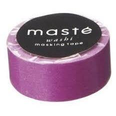 MASTÉ Washi-Tape Colorful Purple Rosy Brown Masté