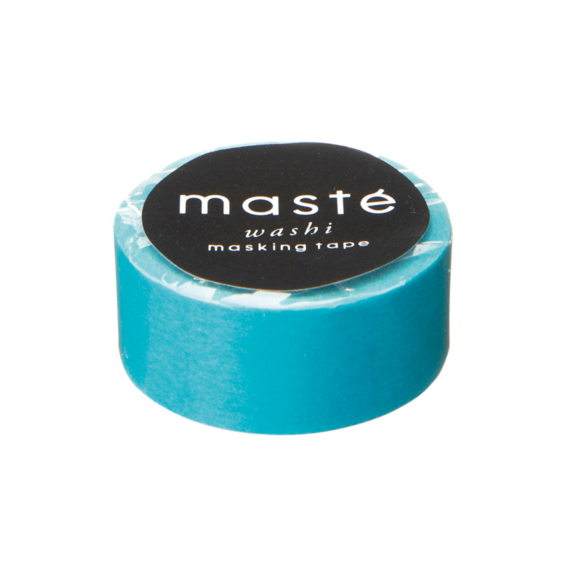 MASTÉ Washi-Tape Colorful Turquoise Light Sea Green Masté