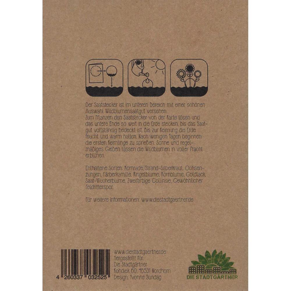 Saatsteckerkarte - Du bist großartig Dim Gray Die Stadtgärtner