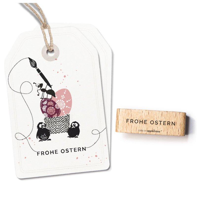 Stempel Frohe Ostern 2 Peach Puff catsonappletrees