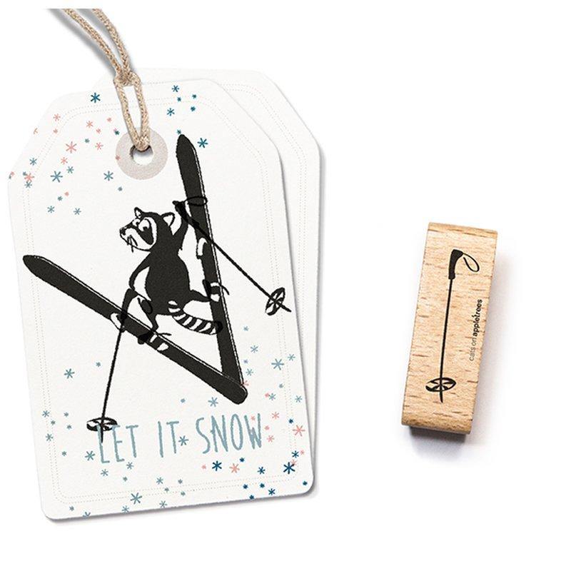 Stempel Skistock Peach Puff catsonappletrees