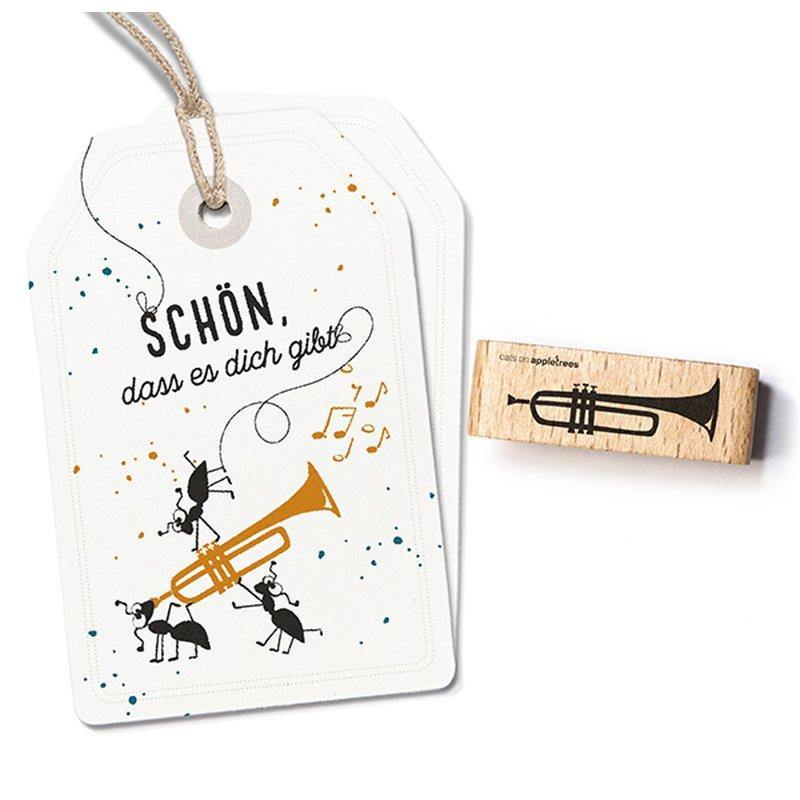 Stempel Trompete Bisque catsonappletrees