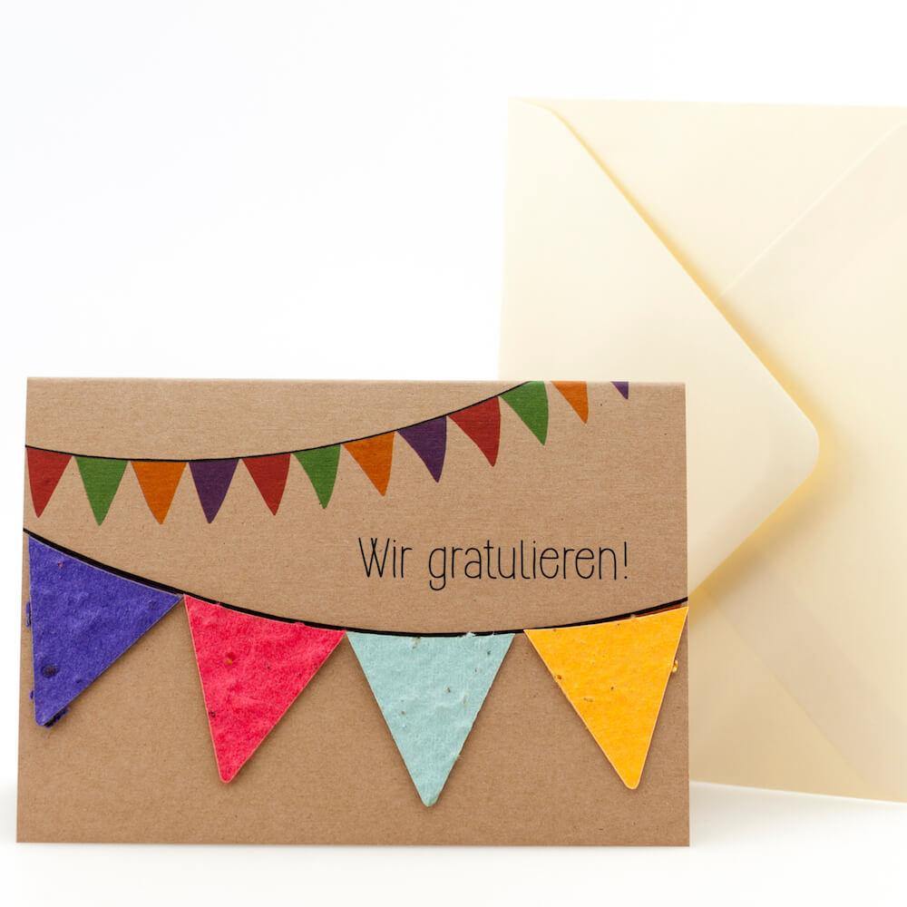 Grußkarte - Wir Gratulieren Snow Die Stadtgärtner